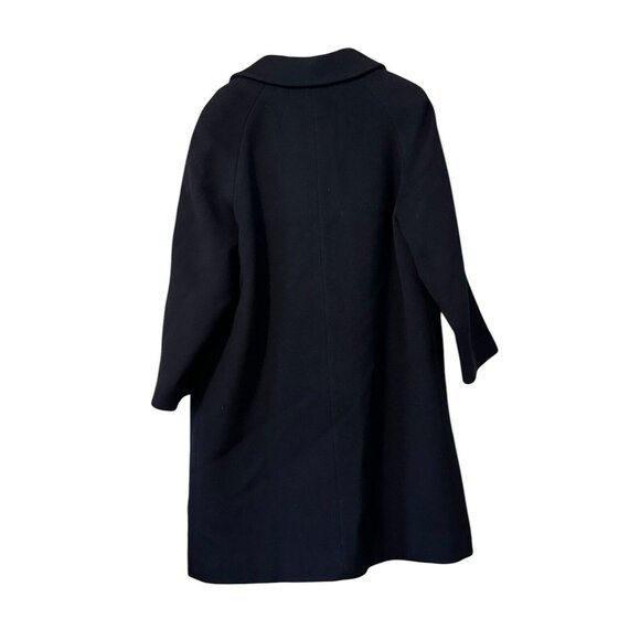 Shagmoor Blue Wool Long Jacket‎ 1900's Trench Coat Sz Measured VTG Designer - Picture 2 of 14